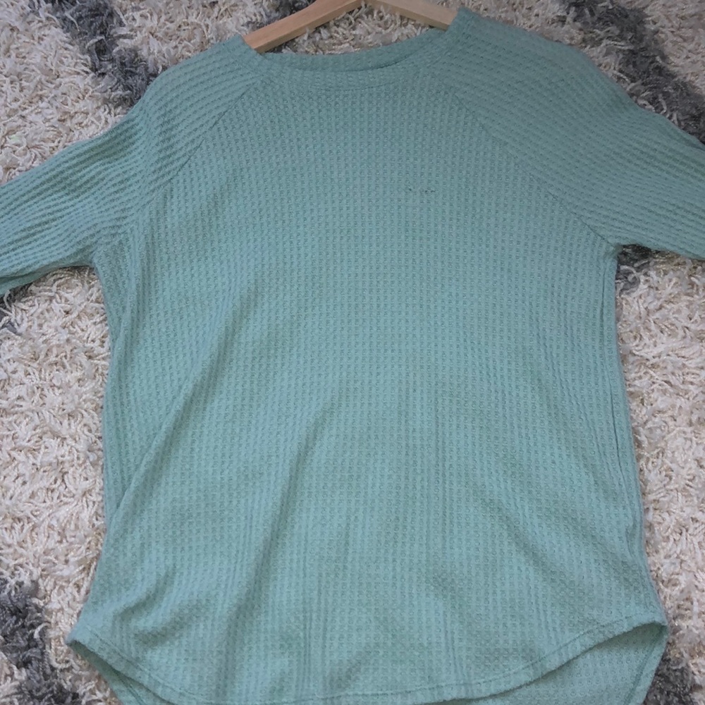 AMERICAN EAGLE waffle knit long sleeve
